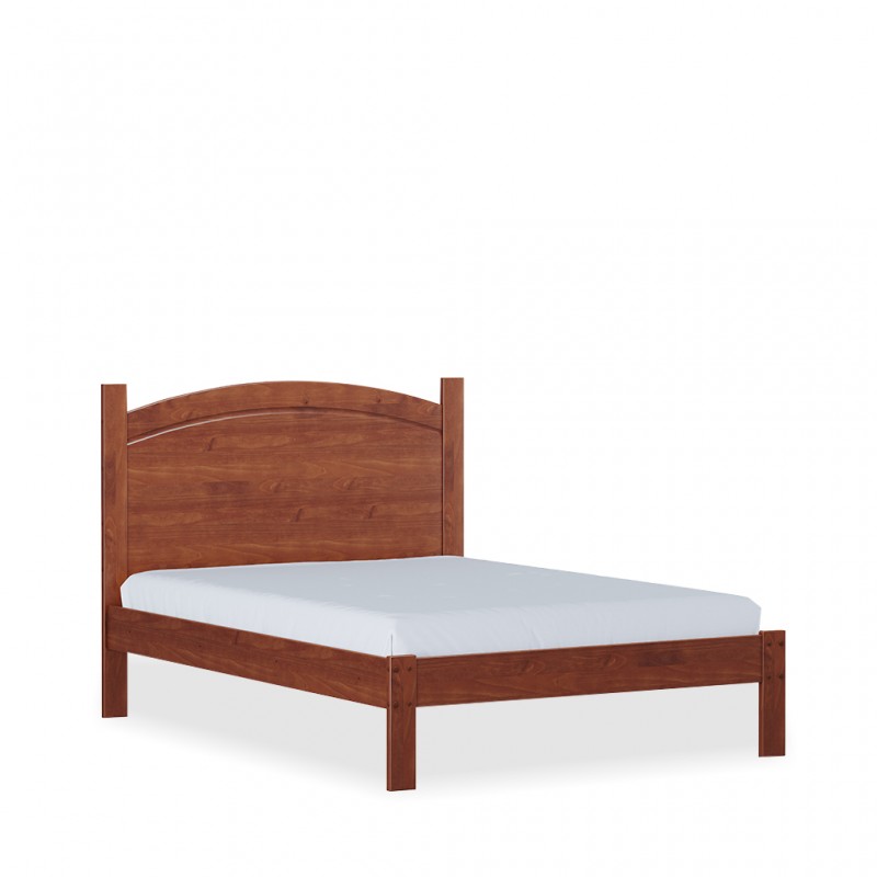 Bronze Bed 140x190 cm Imbuia/Solid Wood