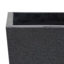 Data L Pot Black Terrazzo Cement