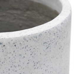 Govuva Pot Grey Terrazzo Cement