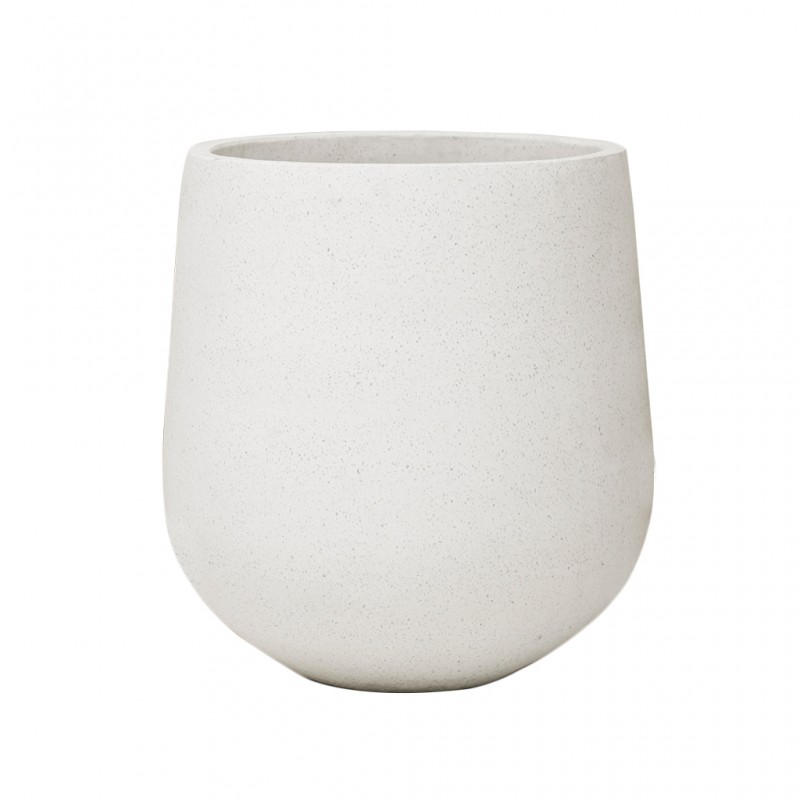 Buse Xl Pot White Terrazzo Cement