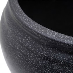 Emili Pot Black Terrazzo Cement