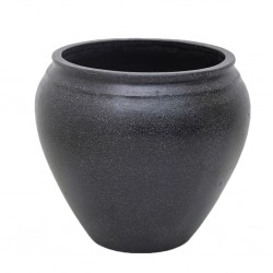 Emili Pot Black Terrazzo Cement