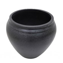 Emili Pot Black Terrazzo Cement