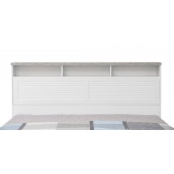 Brianna Bedroom Set 180x200 cm White & Marble Grey