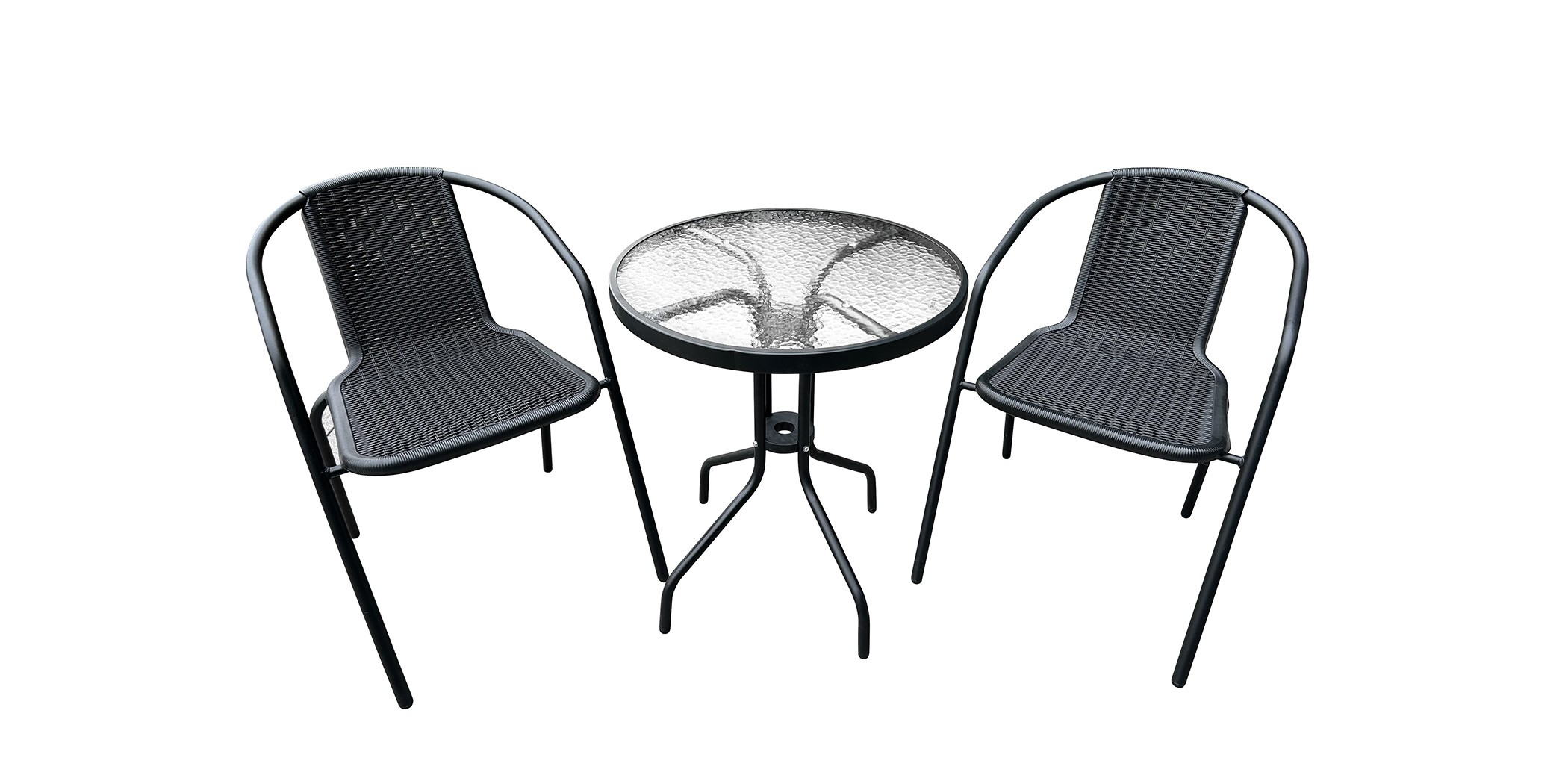 Bistro Table And 2 Chairs Black