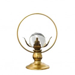 Glass Ball Gold Table Decor Metal