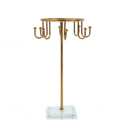 Jewelry Display Rack Metal/Glass