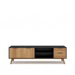 Lavis Low TV Stand With 2 Doors And 2 Drawers