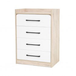 Wonderland Chest Of Drawers Laguna Wood & White