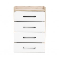 Wonderland Chest Of Drawers Laguna Wood & White