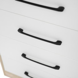 Wonderland Chest Of Drawers Laguna Wood & White