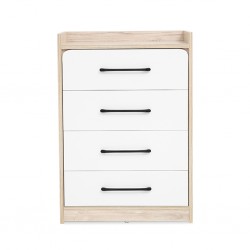 Wonderland Chest Of Drawers Laguna Wood & White