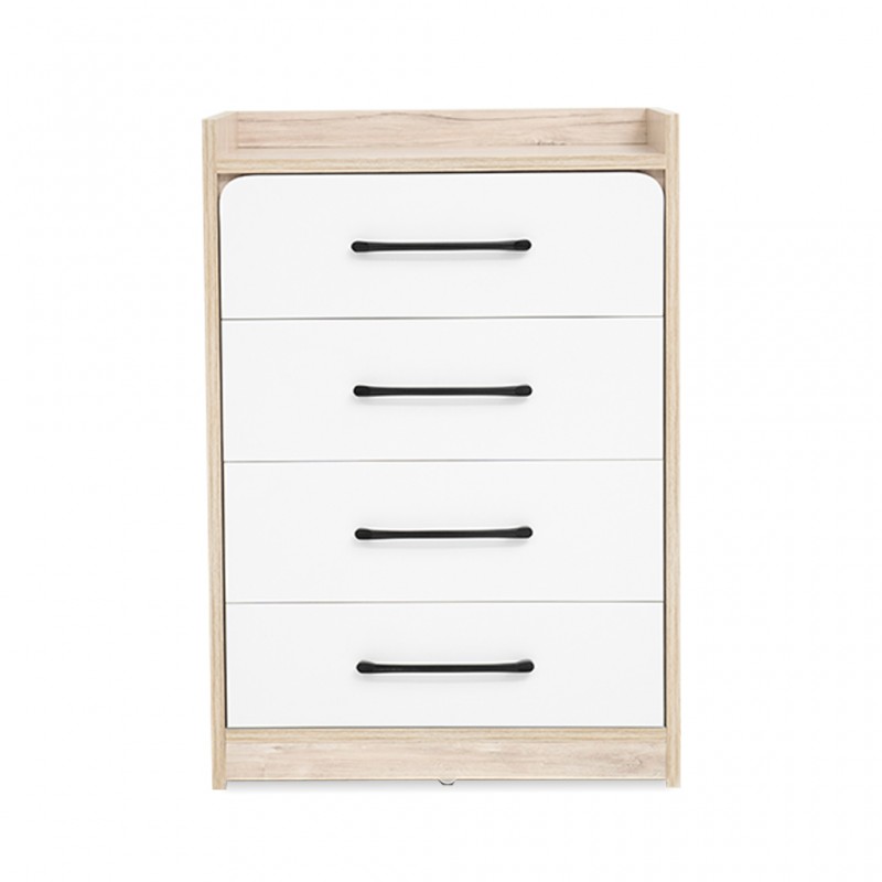 Wonderland Chest Of Drawers Laguna Wood & White