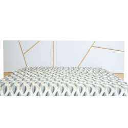 Cabana Bed 160x200 cm With 2 Night Tables Applewood & White