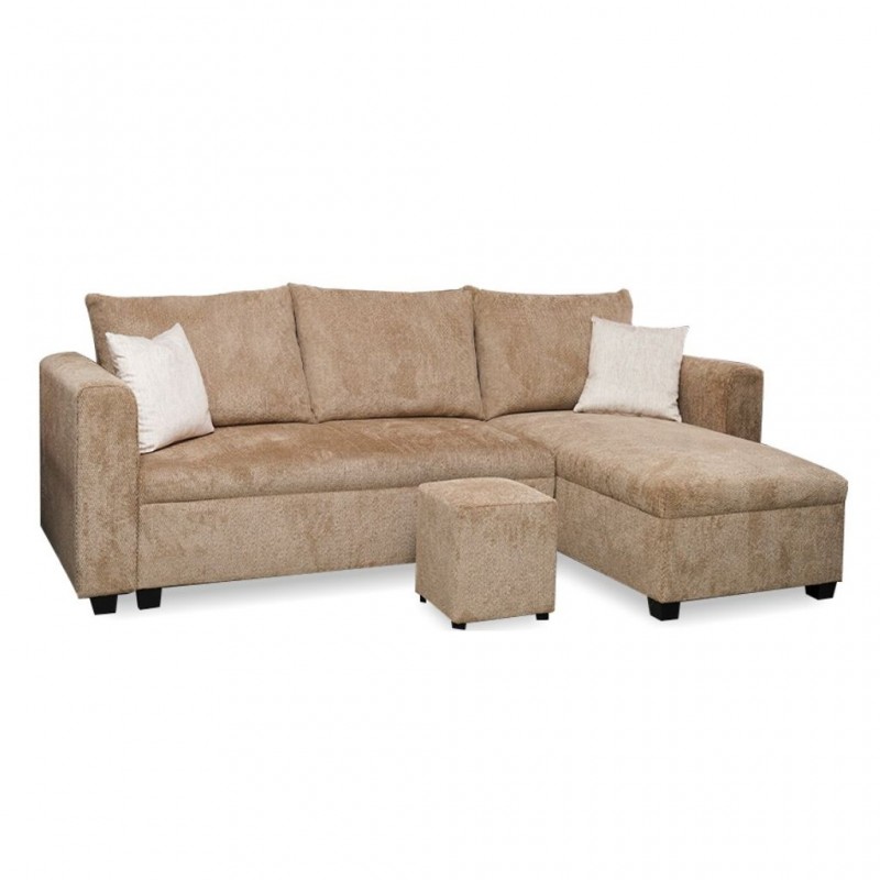 Conrad Sofa Corner W/RHF Chaise L.Brown Col