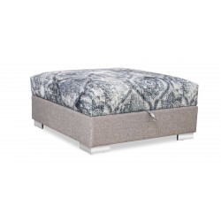 Belluti 3+2 & Ottoman in Beige Col fabric