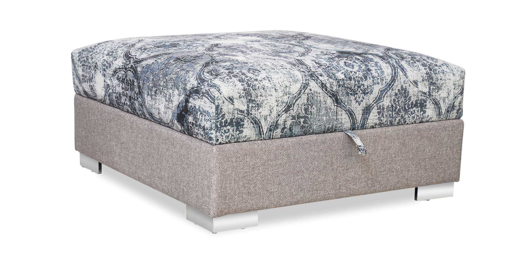 Belluti 3+2 & Ottoman in Beige Col fabric