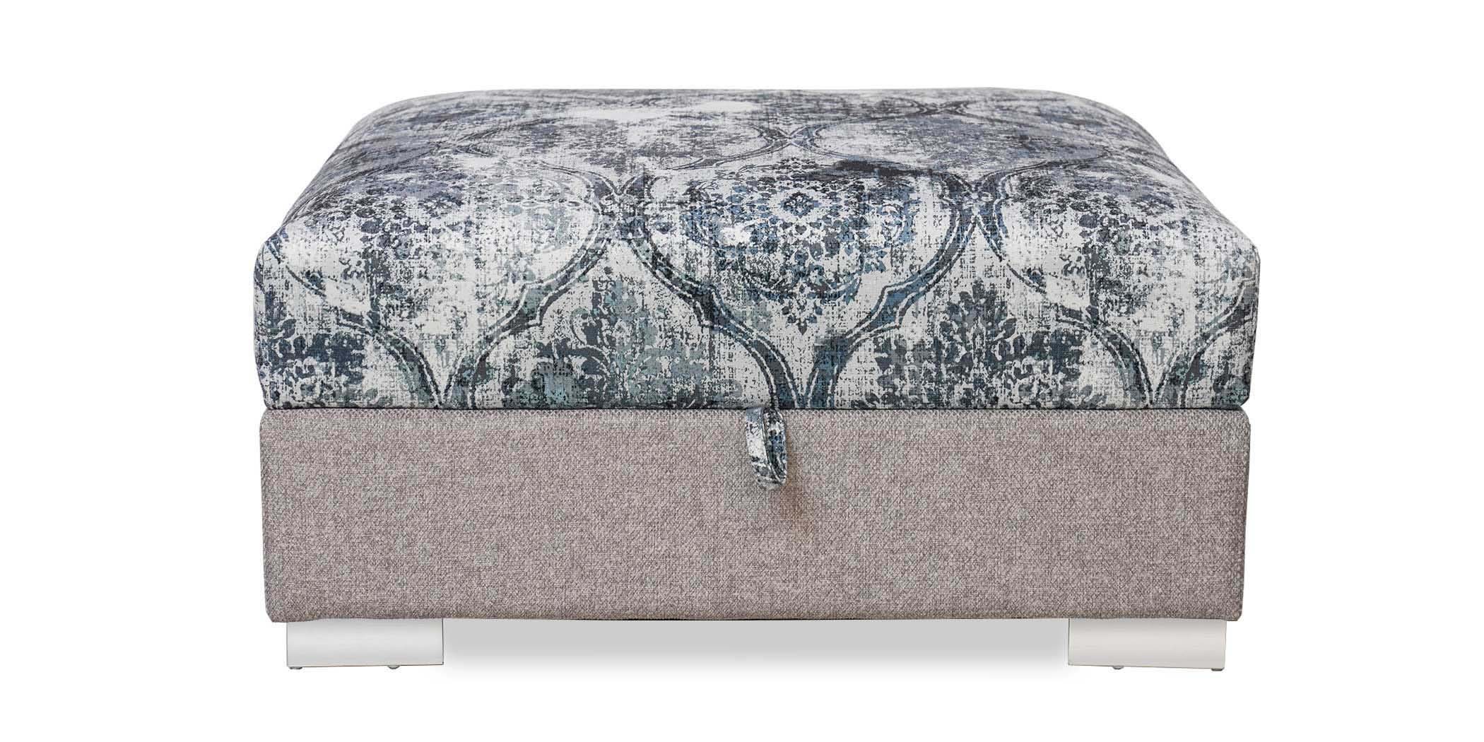 Belluti 3+2 & Ottoman in Beige Col fabric