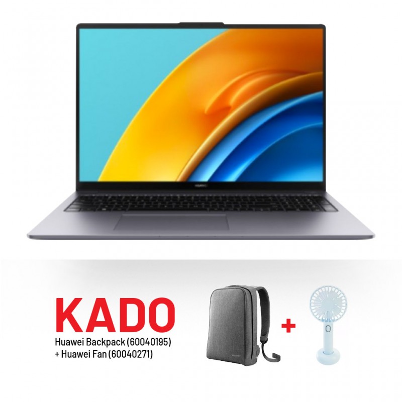 Huawei MATEBOOK D16 Core™ i5 12450H & Free Huawei Backpack + Huawei Fan