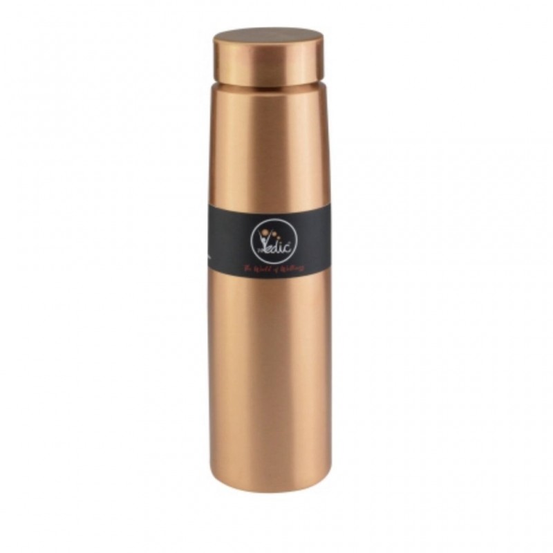 Dr Vedic DRV044 Matt Finish 900ml Tower Copper Bottle "O"