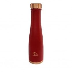 Dr Vedic DRV064 900ml Cherry Colour Shark Bottle Copper "O"