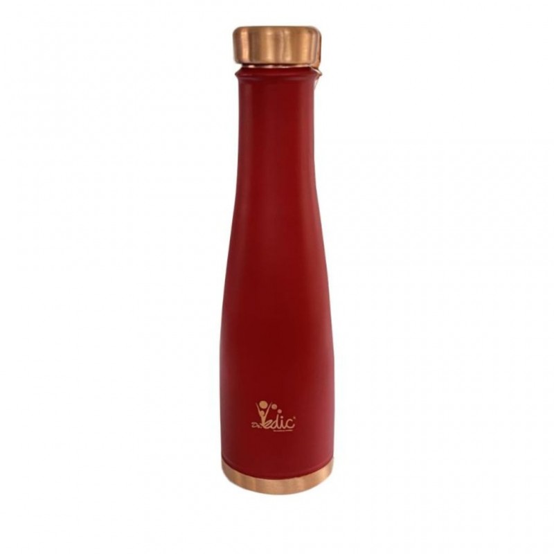 Dr Vedic DRV064 900ml Cherry Colour Shark Bottle Copper "O"