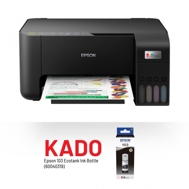 Epson L3250 Ecotank 3 in 1 Printer & Free Epson 103 Ecotank Ink Bottle