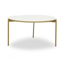 Bela Round Coffee Table Off White