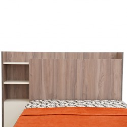 Jayden Bed 107x190 cm Ivory & Walnut