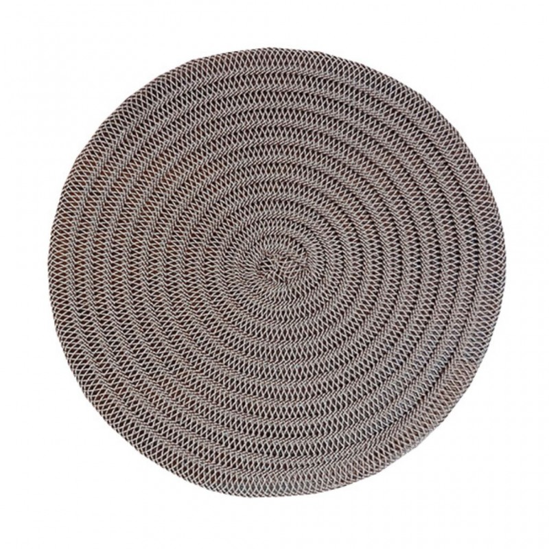 Plate Mat Round Grey