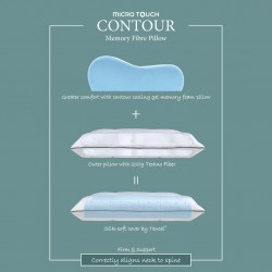 Microtouch Contour Pillow 65x45 cm