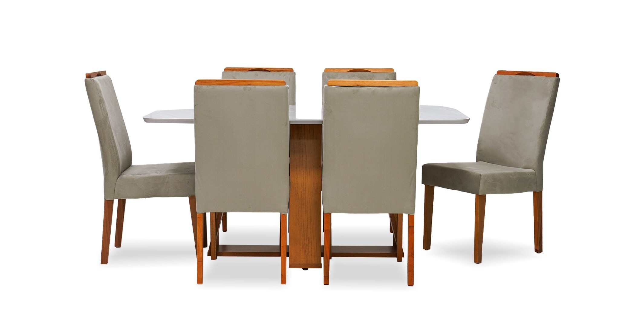 Celeste Dining Table And 6 Chairs Cedro/ Quartz