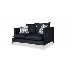 Zuri 3+2+Ottoman In Black Col Fabric