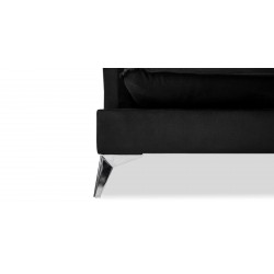 Zuri 3+2+Ottoman In Black Col Fabric