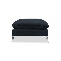 Zuri 3+2+Ottoman In Black Col Fabric