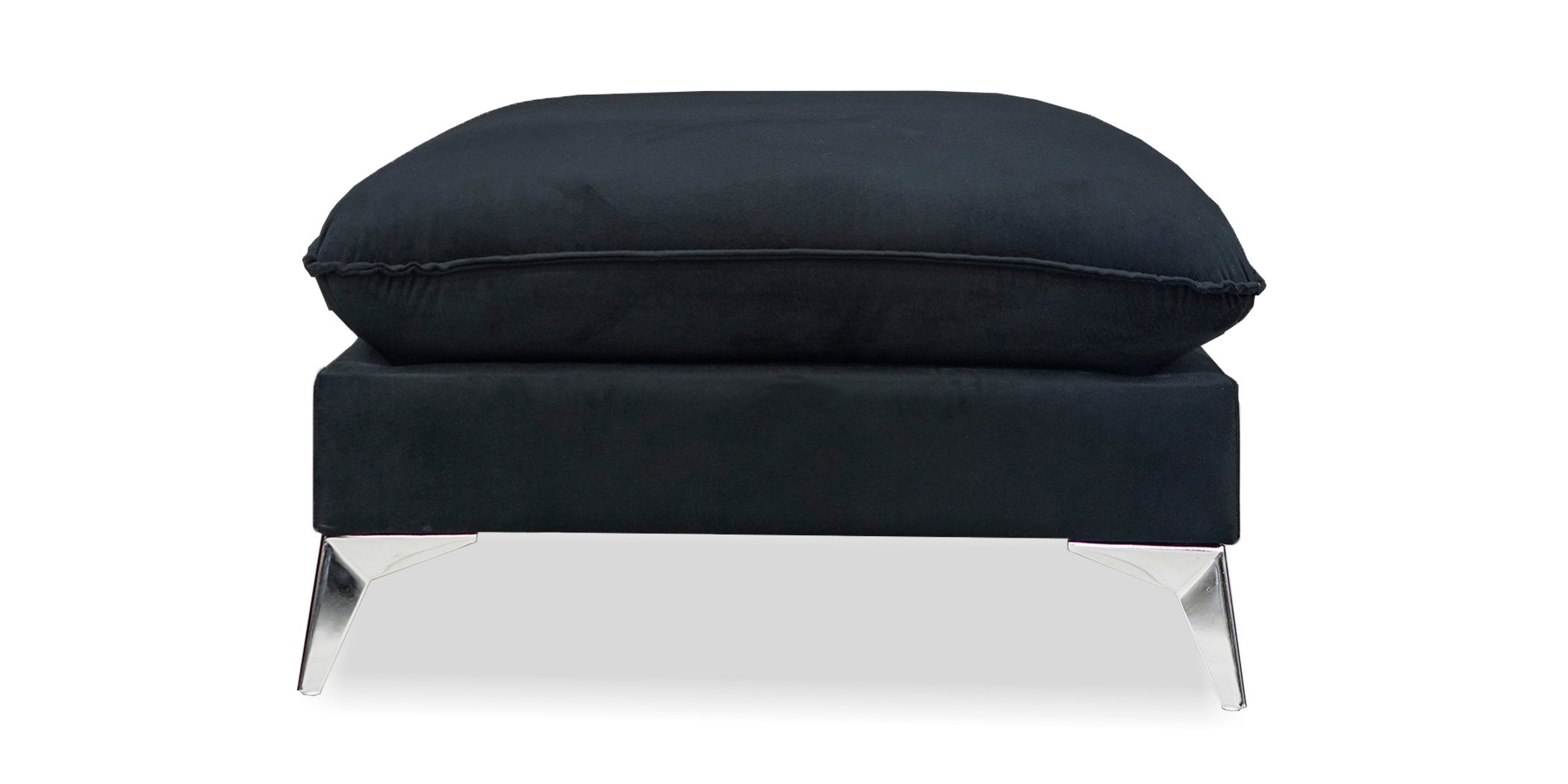 Zuri 3+2+Ottoman In Black Col Fabric