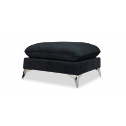 Zuri 3+2+Ottoman In Black Col Fabric