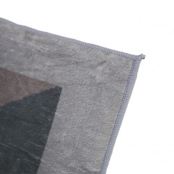 Rugs 160-230 cm Grey & Navy Blue