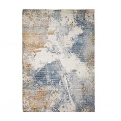 Rugs 160-230 cm Blue, Grey & Brown