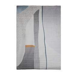 Rugs 160-230 cm Light Grey & Blue