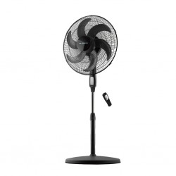 Air Monster S1860-R MG 18" Oscillating Silence Stand Fan With Remote Control 6-Wing Blade