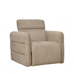 Lex Recliner Chair in Beige Col