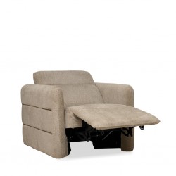 Lex Recliner Chair in Beige Col