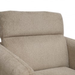 Lex Recliner Chair in Beige Col