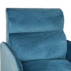 Zenith Swivel Chair in Sky Blue Col