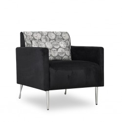 Zuri Accent Chair in Black Col