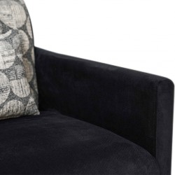 Zuri Accent Chair in Black Col