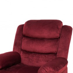 Carole Single Recliner Cranberry Col