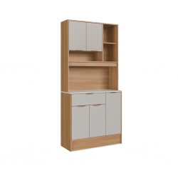 Tulipa Kitchen Cabinet 5 Doors 1 Drawer Freijo/Arenas