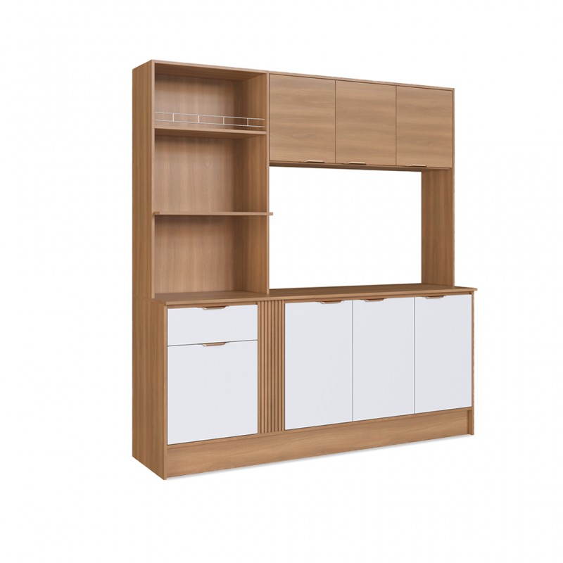 Cecilia Kitchen Cabinet Of 7 Doors 1 Drawer Freijo